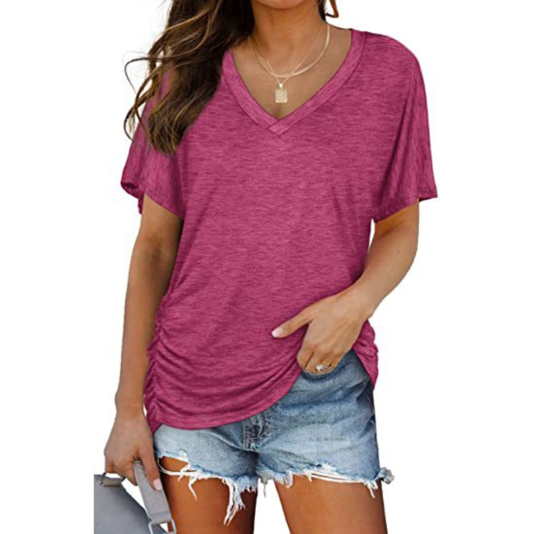 Elena | Camiseta suelta con escote en V