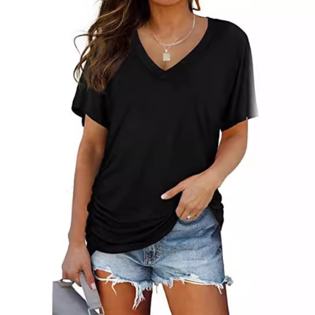 Elena | Camiseta suelta con escote en V