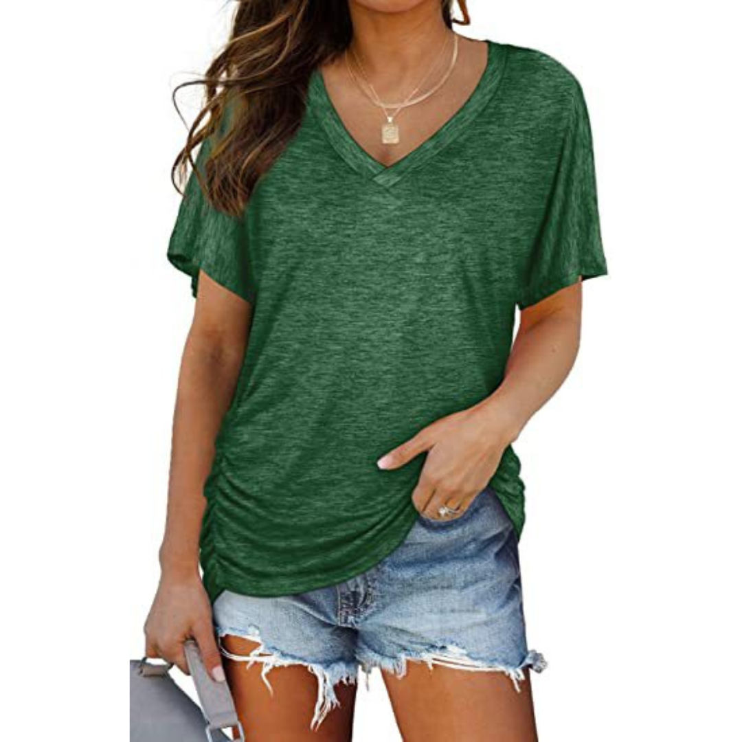 Elena | Camiseta suelta con escote en V