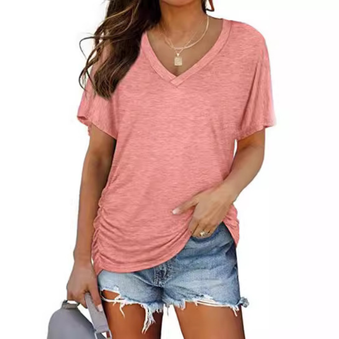 Elena | Camiseta suelta con escote en V