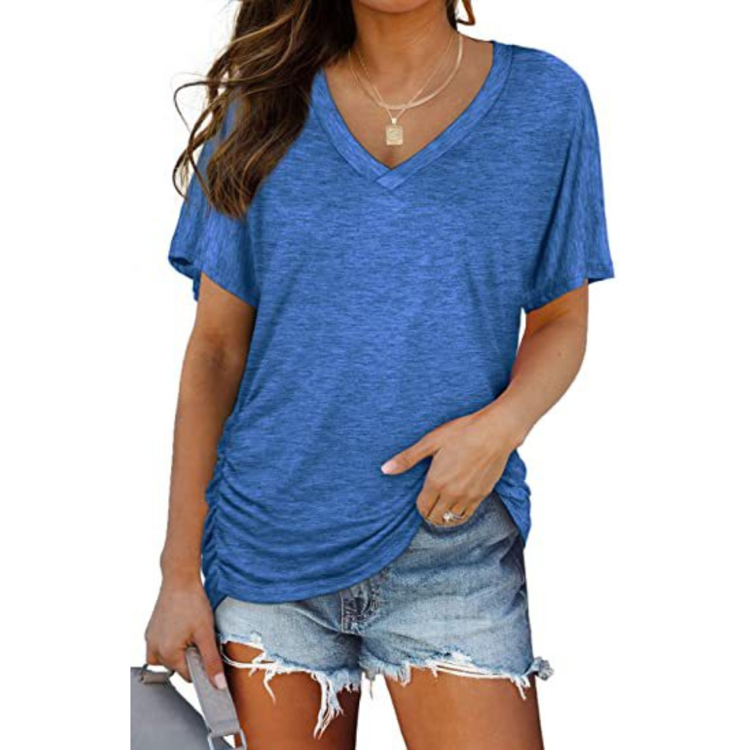Elena | Camiseta suelta con escote en V