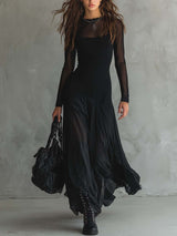Lola | Vestido maxi fluido de tul