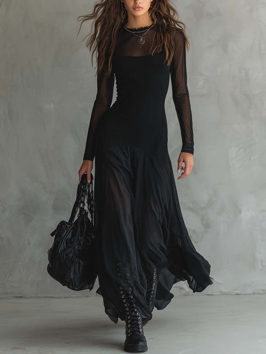 Lola | Vestido maxi fluido de tul