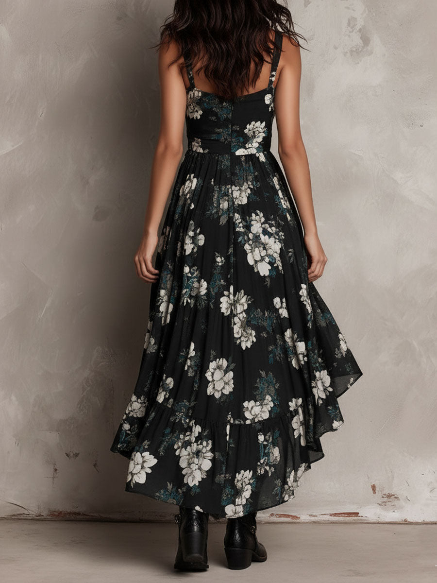 Alma - Vestido bohemio con estampado floral