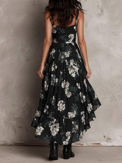 Alma - Vestido bohemio con estampado floral