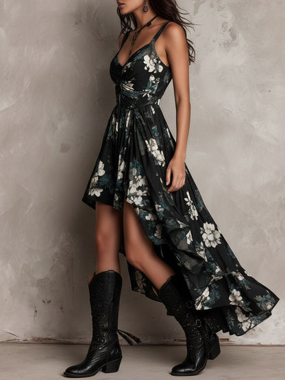 Alma - Vestido bohemio con estampado floral