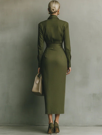 Lorena | Vestido maxi entallado elegante