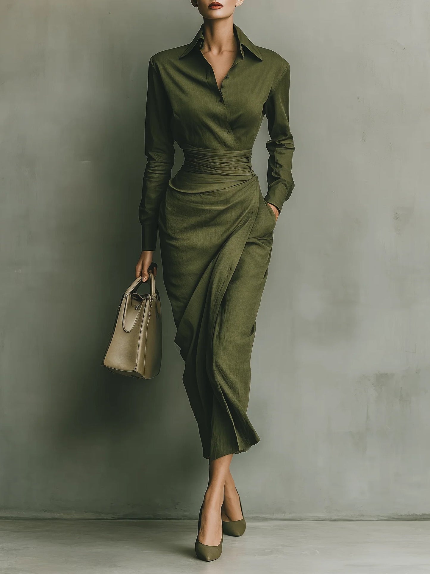 Lorena | Vestido maxi entallado elegante