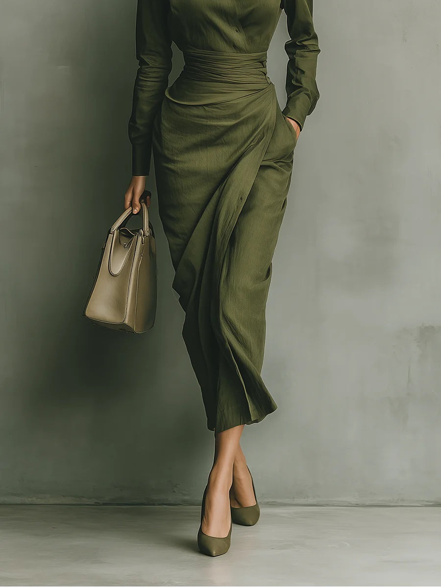 Lorena | Vestido maxi entallado elegante