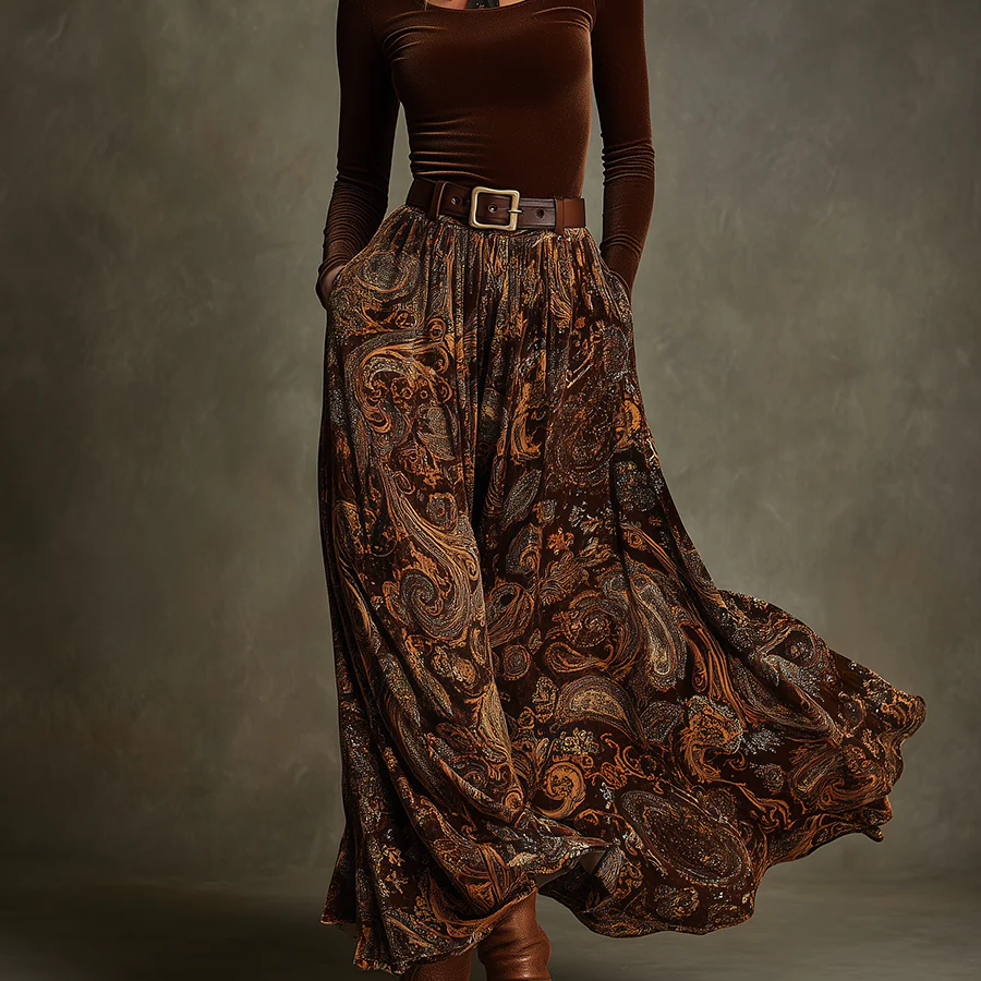 Inmaculada | Conjunto vintage y falda maxi