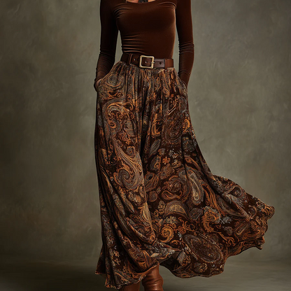 Inmaculada | Conjunto vintage y falda maxi