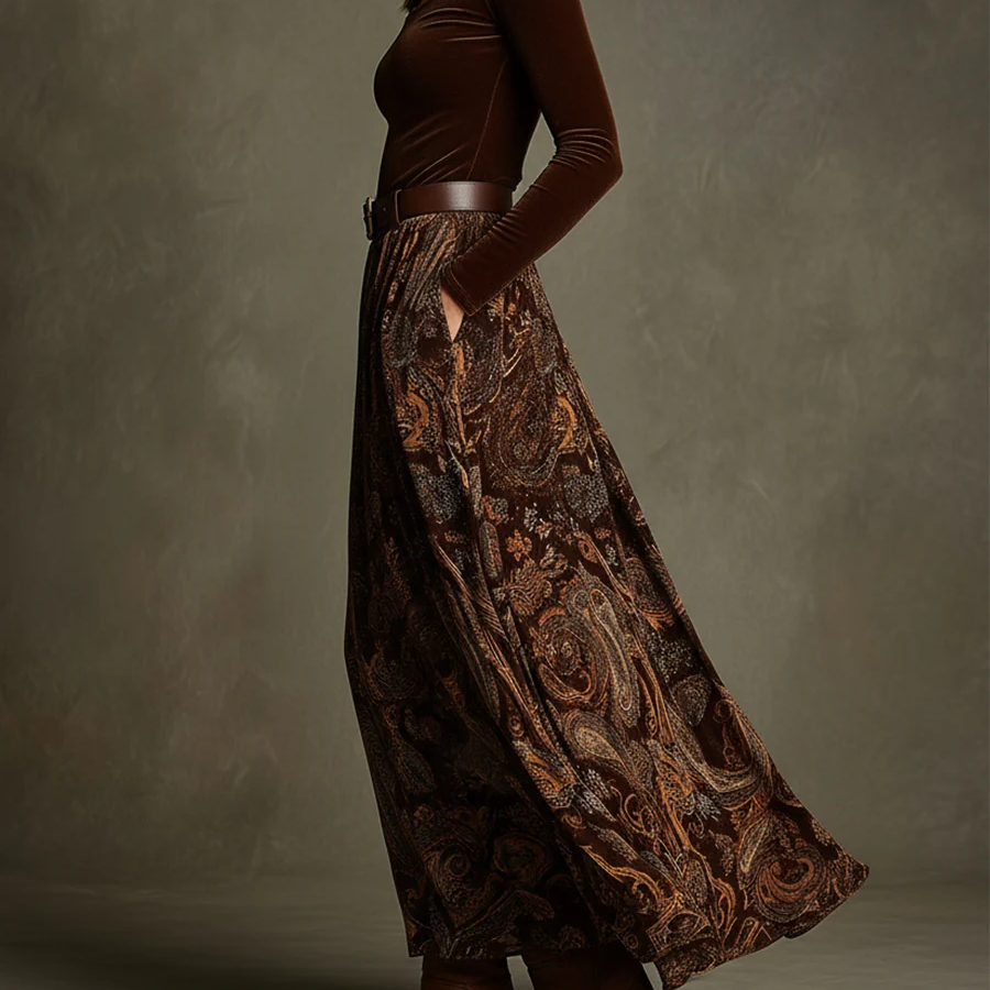 Inmaculada | Conjunto vintage y falda maxi