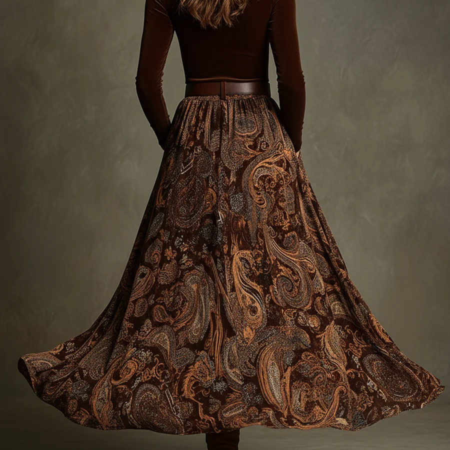 Inmaculada | Conjunto vintage y falda maxi