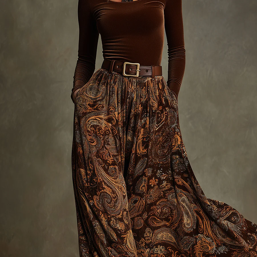 Inmaculada | Conjunto vintage y falda maxi