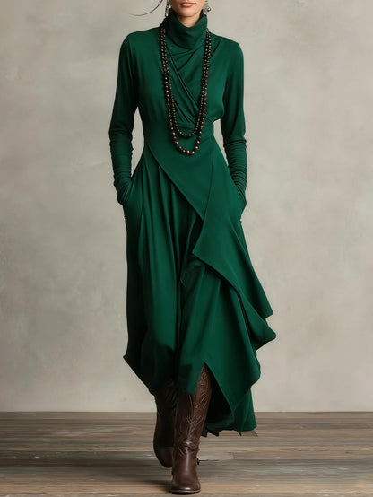 Sonia | Vestido Maxi de Cuello Alto