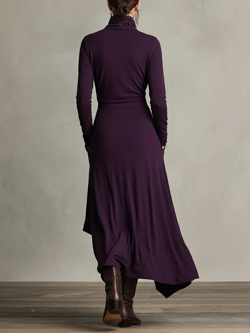 Sonia | Vestido Maxi de Cuello Alto