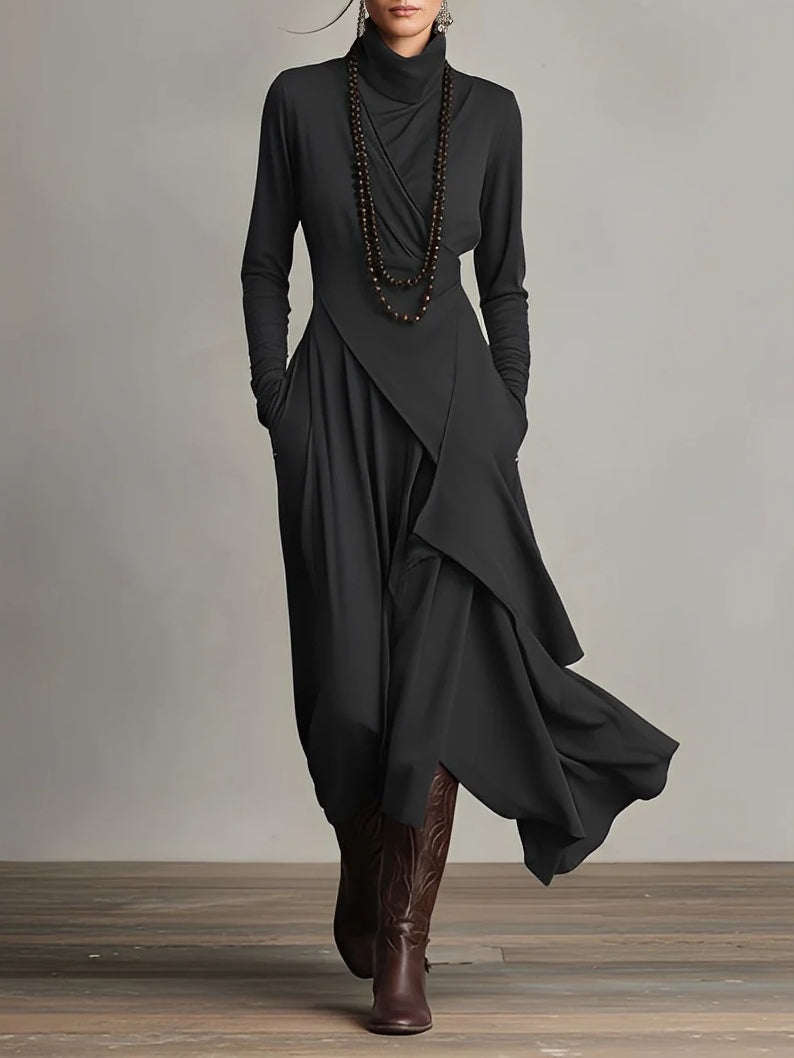 Sonia | Vestido Maxi de Cuello Alto