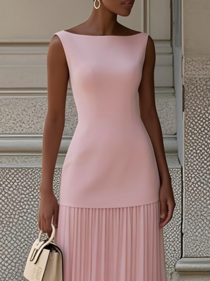Cristina | Vestido largo plisado de diseño