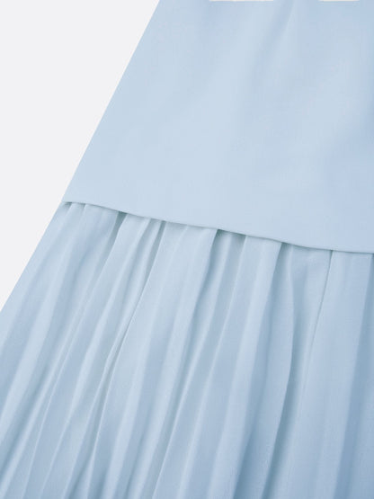 Cristina | Vestido largo plisado de diseño