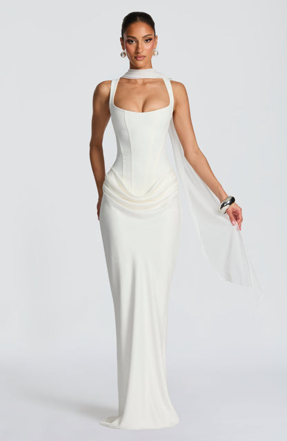 Irene | Vestido Maxi con Escote Cuadrado