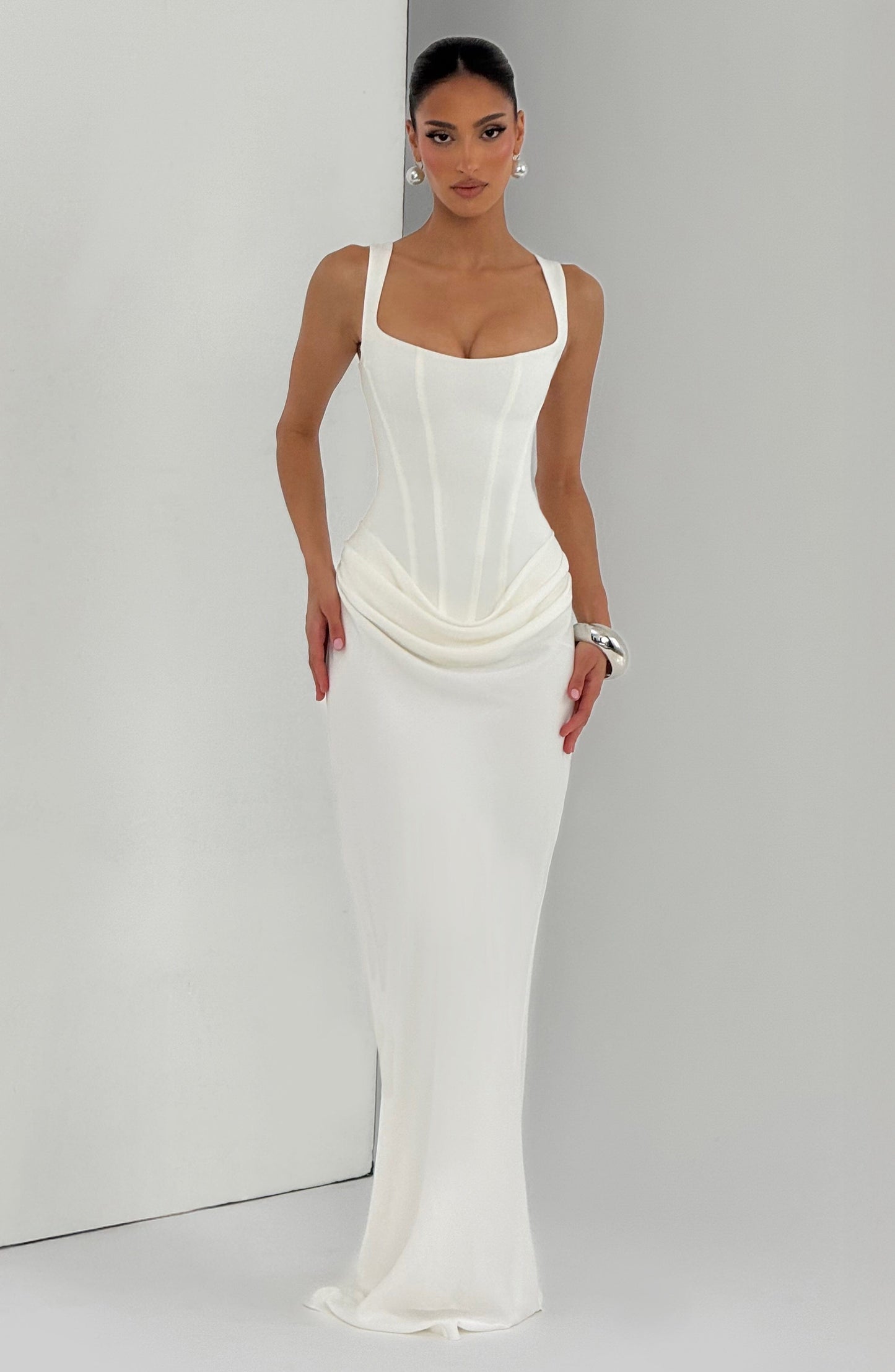 Irene | Vestido Maxi con Escote Cuadrado