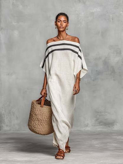 Clara ❘ Vestido maxi minimalista