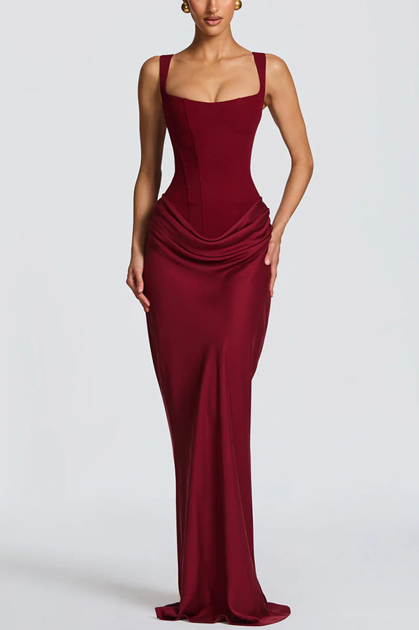 Irene | Vestido Maxi con Escote Cuadrado