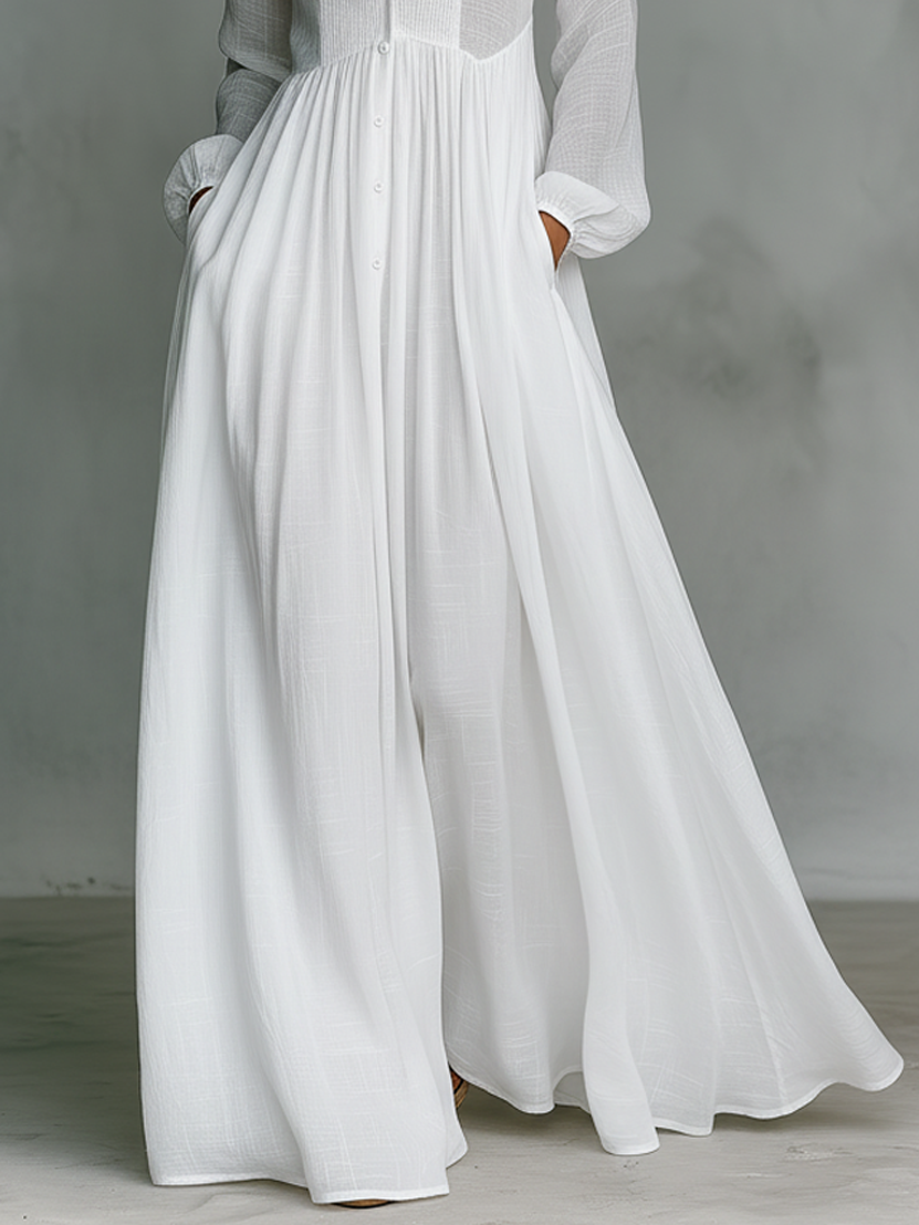 Estela | Vestido maxi minimalista