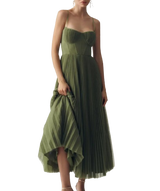 Beatriz | Vestido midi con corsé