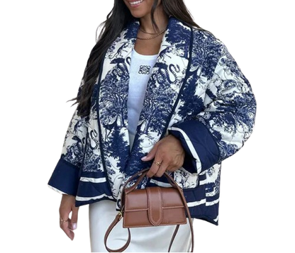 Carla | Chaqueta acolchada estampada