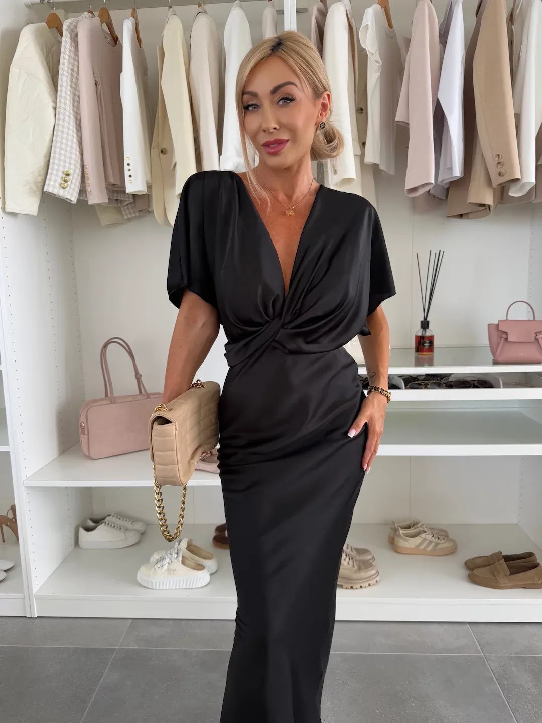 Mercedes | Vestido con nudo cruzado