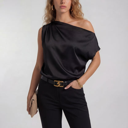 Adriana | Blusa casual elegante de un solo hombro