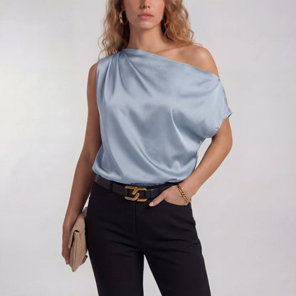 Adriana | Blusa casual elegante de un solo hombro